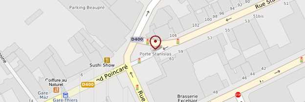 Carte Porte Stanislas - Lorraine