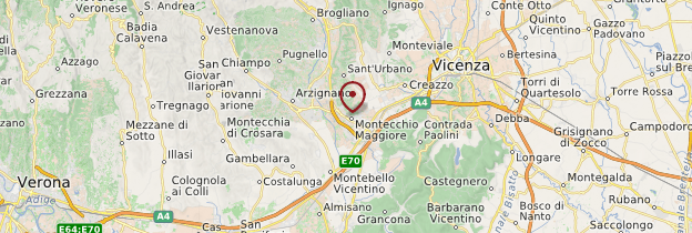 Carte Montecchio Maggiore - Italie