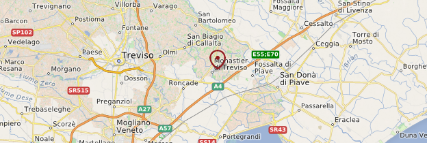 Carte Monastier di Treviso - Italie