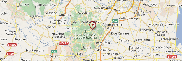 Carte Galzignano Terme - Italie