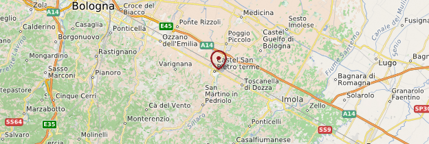 Carte Castel San Pietro Terme - Italie
