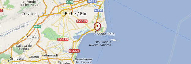 Carte Santa Pola - Espagne