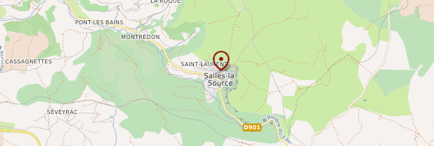Carte Salles-la-Source - Midi toulousain - Occitanie