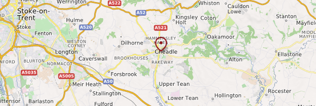 Carte Cheadle - Angleterre