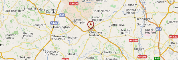 Carte Chipping Norton - Angleterre