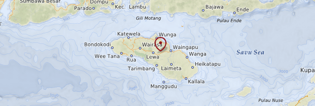 Carte Sumba - Indonésie