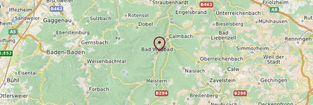 Carte Bad Wildbad - Allemagne