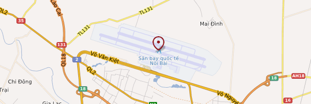Carte Aéroport international de Noibai - Vietnam