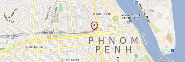 Carte Gare de Phnom Penh - Cambodge