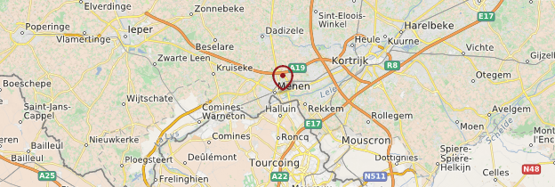 Carte Menen (Menin) - Belgique