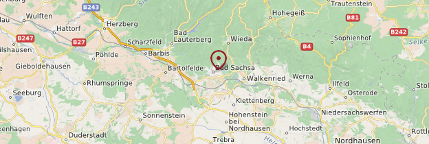 Carte Bad Sachsa - Allemagne