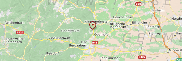Carte Gleiszellen-Gleishorbach - Allemagne