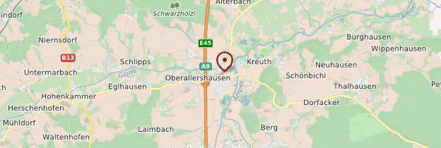 Carte Allershausen - Allemagne