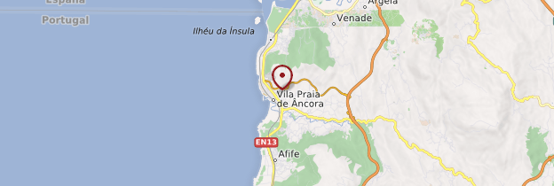Carte Vila Praia de Âncora - Portugal