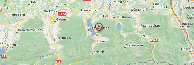 Carte Tegernsee - Allemagne