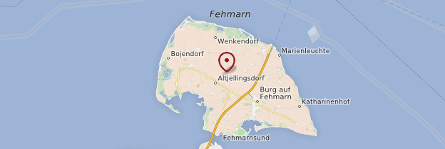 Carte Île de Fehmarn - Allemagne