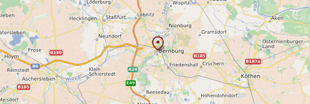 Carte Bernburg - Allemagne