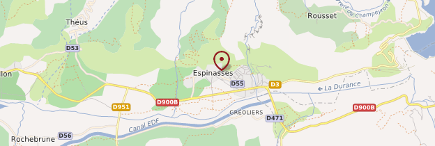 Carte Espinasses - Alpes