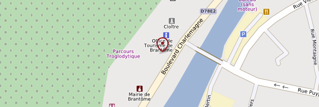 Carte Abbaye de Brantome - Périgord - Dordogne
