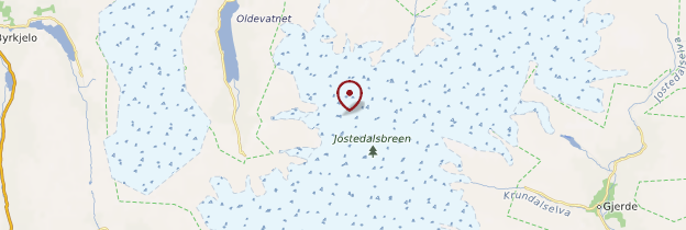 Carte Jostedalsbreen - Norvège