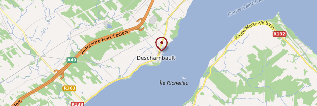 Carte Deschambault - Québec