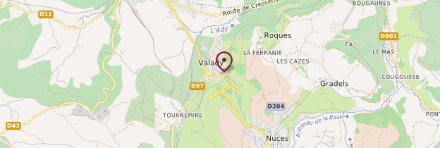 Carte Valady - Midi toulousain - Occitanie