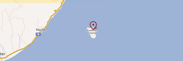 Carte Île de Sumilon - Philippines