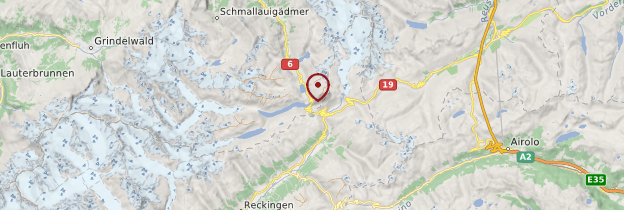 Carte Col du Grimsel - Suisse