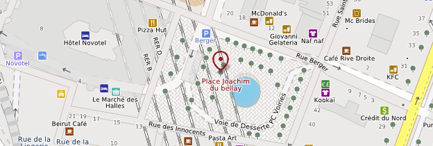 Carte Place Joachim-du-Bellay - Paris