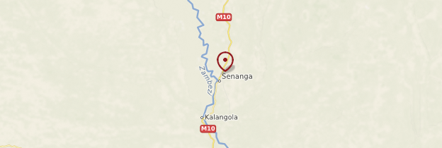 Carte Senanga - Zambie