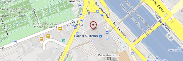 Carte Gare d'Austerlitz - Paris