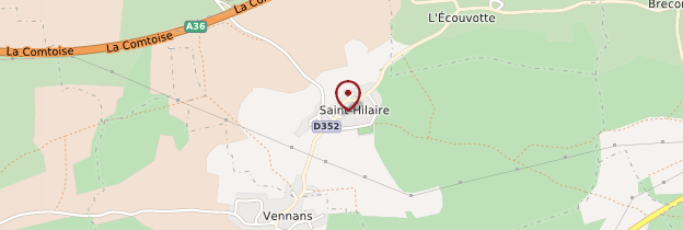 Carte Saint-Hilaire doubs - Franche-Comté
