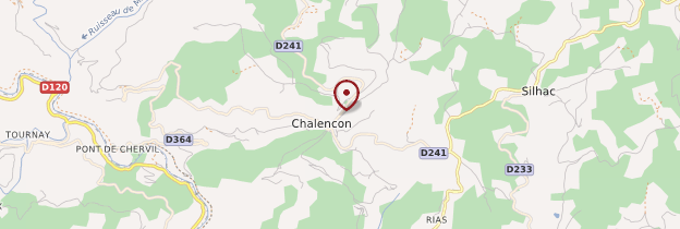 Carte Chalencon - Ardèche, Drôme