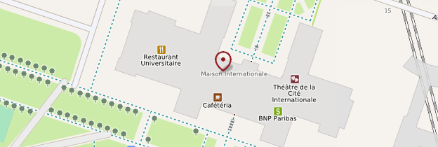 Carte Cité Internationale Universitaire de Paris - Paris