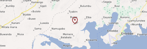 Carte Marais de Mabamba - Ouganda