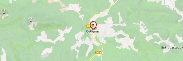 Carte Cotignac - Côte d'Azur