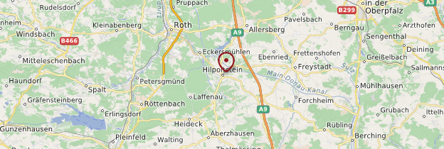 Carte Hilpoltstein - Allemagne
