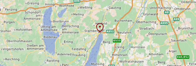 Carte Starnberg - Allemagne