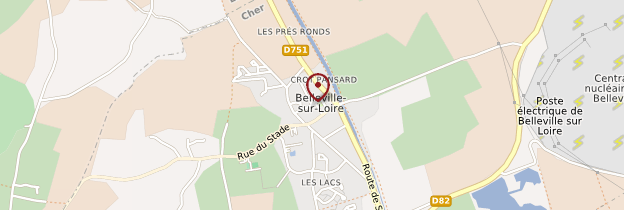 Carte Belleville-sur-Loire - Berry