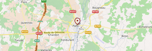 Carte Pons - Poitou, Charentes