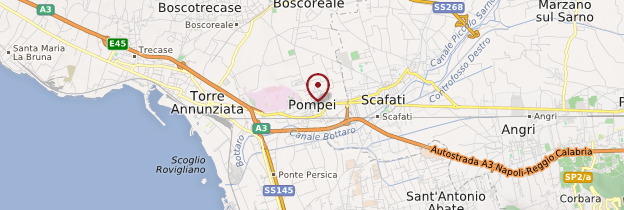 Carte Pompéi - Italie