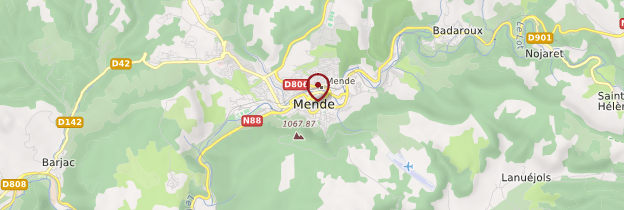 Carte Mende - Languedoc-Roussillon