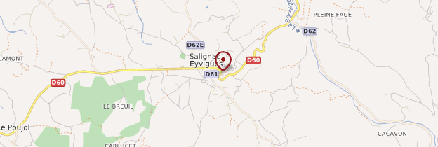 Carte Salignac-Eyvigues - Périgord - Dordogne