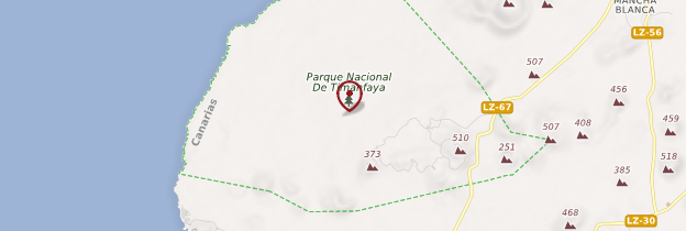Carte Parc national de Timanfaya - Lanzarote