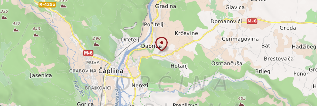 Carte Pocitelj - Bosnie-Herzégovine