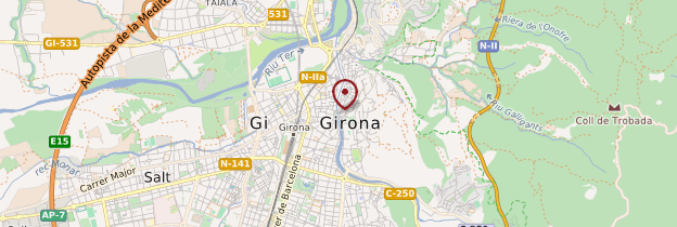 Carte Gérone (Girona) - Catalogne