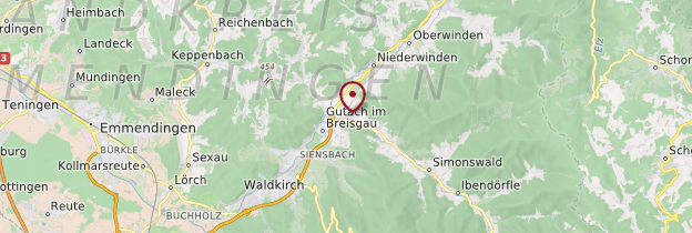 Carte Gutach-Bleibach im Breisgau - Allemagne
