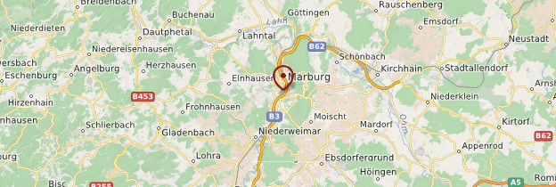 Carte Marburg - Allemagne