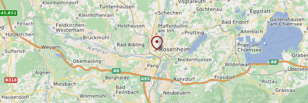 Carte Rosenheim - Allemagne