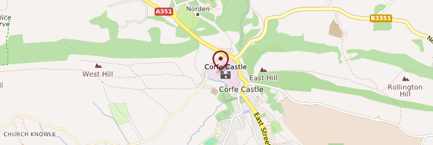 Carte Corfe Castle - Angleterre